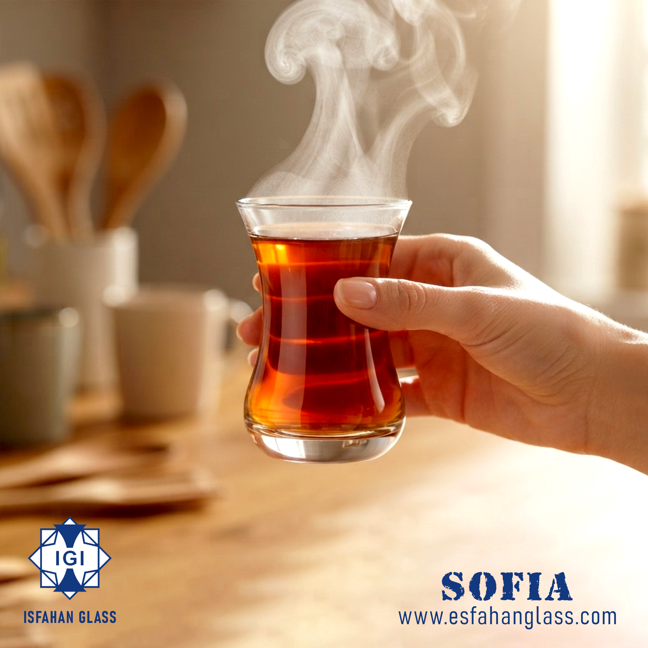 Sofia(color) استکان کمر باریک سوفیا - تصویر 1